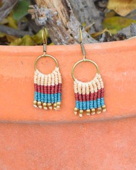 Brincos de macrame