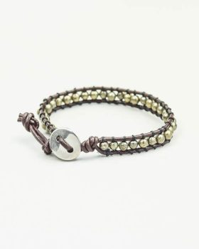 Pulseira cristais Pirite