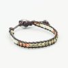 Pulseira Loop Unakite e Quartzo