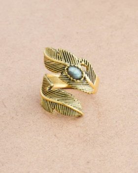 Anel feminino Labradorite