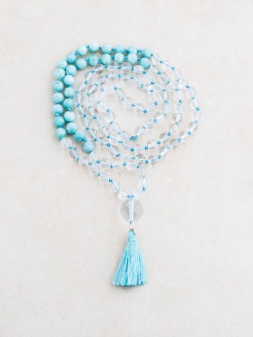 Japamala Quartzo e Amazonite