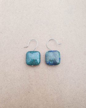 Brincos aço Azurmalaquite