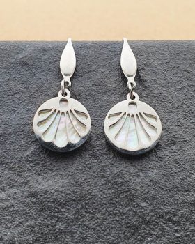 Brincos Aço Concha de Santiago