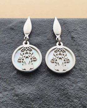 Brincos longos Hamsá