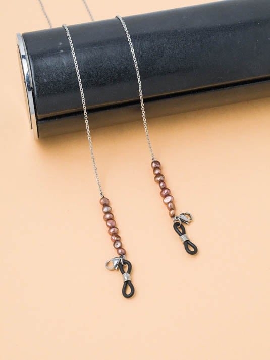 Corrente para óculos Pérola Cobre
