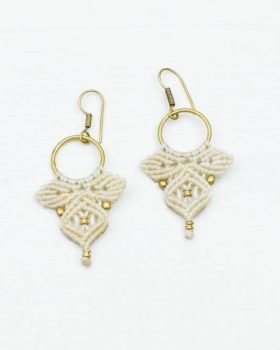 brincos curtos macrame