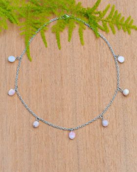 Colar Niji Opala Rosa