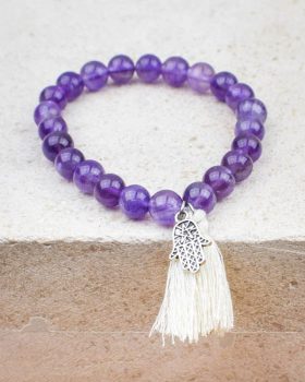 Pulseira cristais Ametista