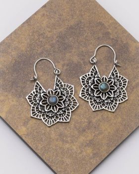 Brincos Boho Chic com mandala