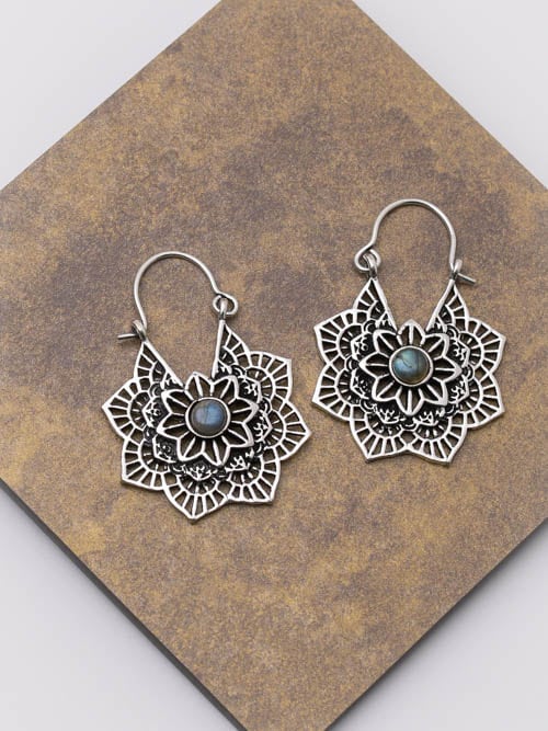 Brincos Boho Chic com mandala