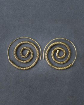 Brincos Adusa em espiral