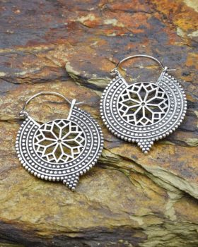 Brincos Peprah em prateado