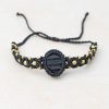 Pulseira macramé Sahel Turmalina Negra