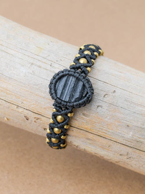 Pulseira de Turmalina Negra