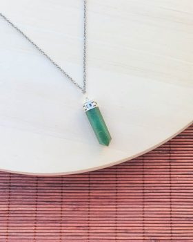 Colar Mudra Quartzo Verde