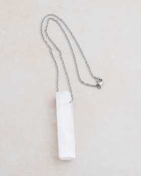 Colar barra de Selenite