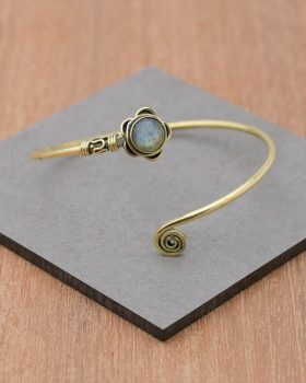 Pulseira étnica com Labradorite