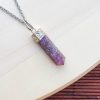 Colar pedra Lepidolite