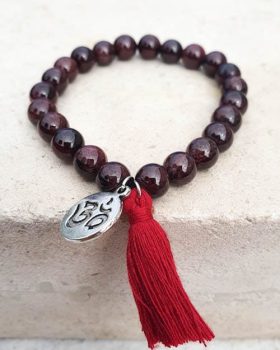 Pulseira pedra Granada natural