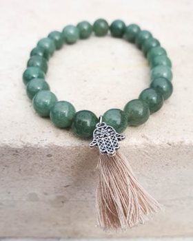 Pulseira pedra Quartzo Verde natural