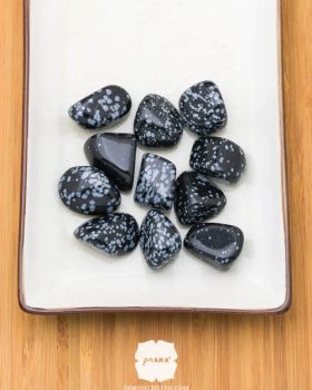 Pedra Obsidiana Floco de Neve natural