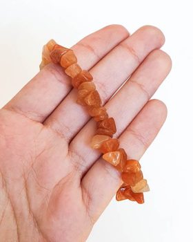 Pulseira Pura Aventurina Laranja