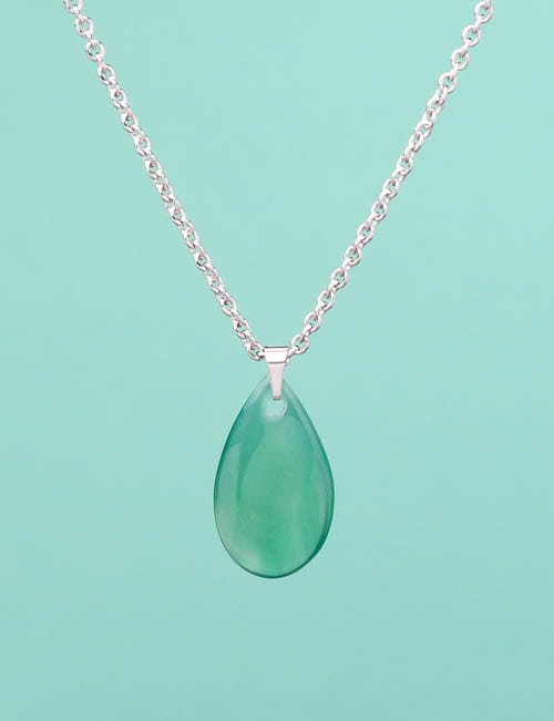 Colar De gata Verde Prana Gemas E Cristais