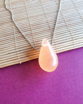 colar selenite laranja