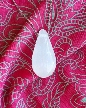 colar selenite gota
