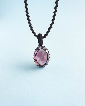 colar namaste fluorite