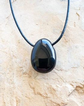 colar obsidiana negra