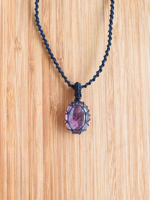 colar pedra fluorite