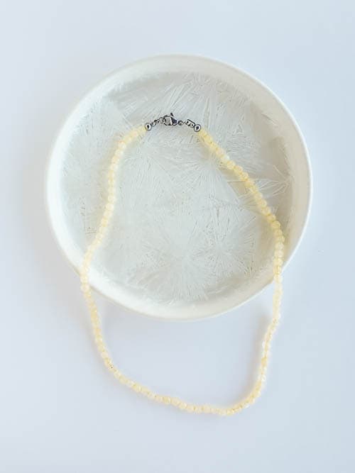 colar pulseira dupla amarela