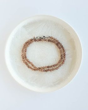 colar pulseira dupla de ágata