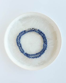 pulseira dupla azul cobalto