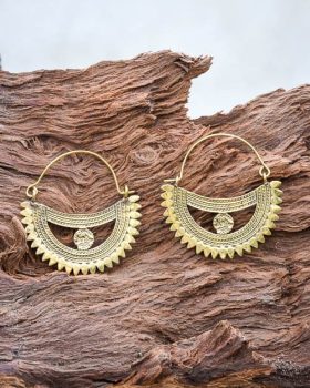 brincos étnicos meia lua