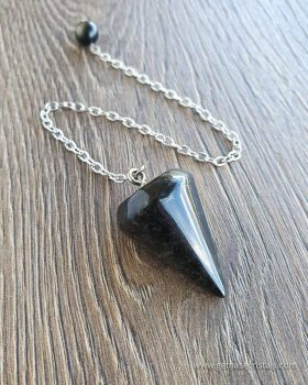 pêndulo obsidiana negra