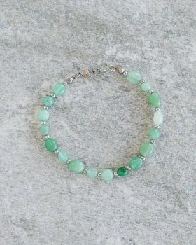 pulseira pedra aventurina verde