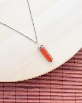 colar mudra jaspe vermelho
