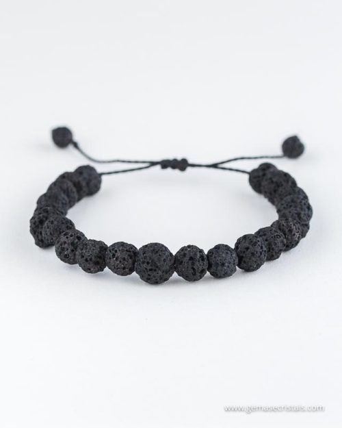 pulseira de lava negra