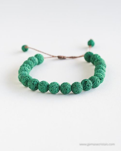 pulseira de lava verde