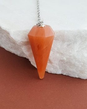 pêndulo aventurina laranja