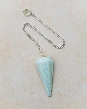 pêndulo cristal amazonite