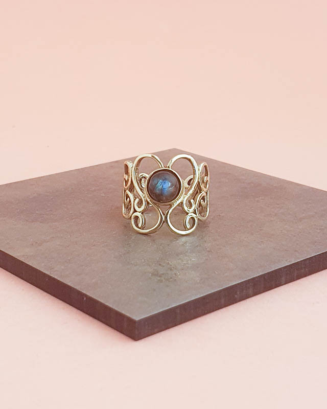 anel feminino arabesco
