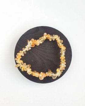pulseira citrino de cristais naturais