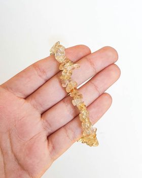 pulseira elástica citrino