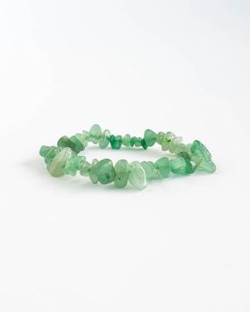 pulseira flexível quartzo verde