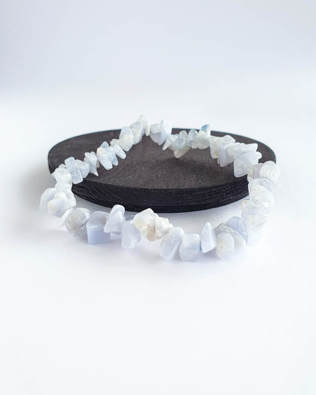 pulseira pedra calcedónia