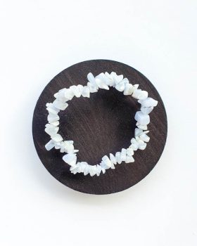 pulseira pura calcedónia