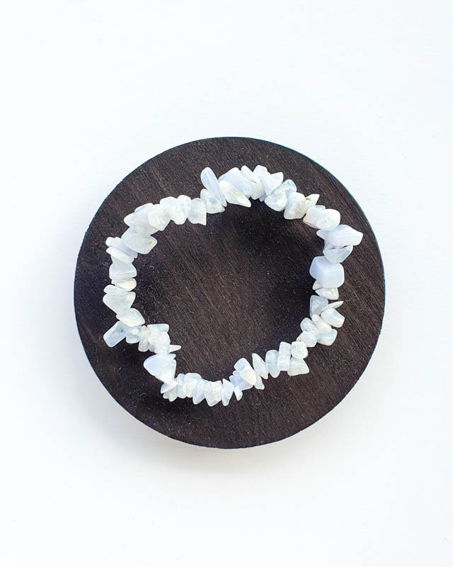 pulseira pura calcedónia